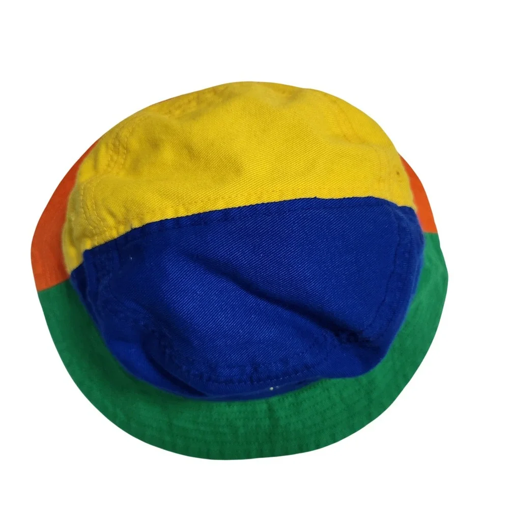 Polo Ralph Lauren Kids Colorblock Reversible Bucket Hat Multi 2T-4T Unisex Rare
